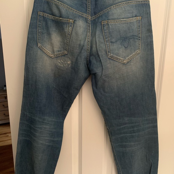 R13 shredded relaxed skinny jean - Picture 2 of 4